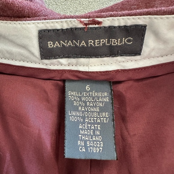 Banana Republic Reddish-Brown Chinos Wool Tailored for Professional Wear (868) - Picture 11 of 12